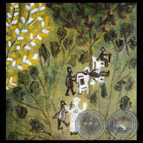 HOGAR DE ANCIANOS, 1993 - Óleo de CARLOS FEDERICO REYES